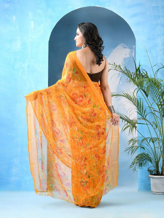DESH BIDESH Floral Printed Saree