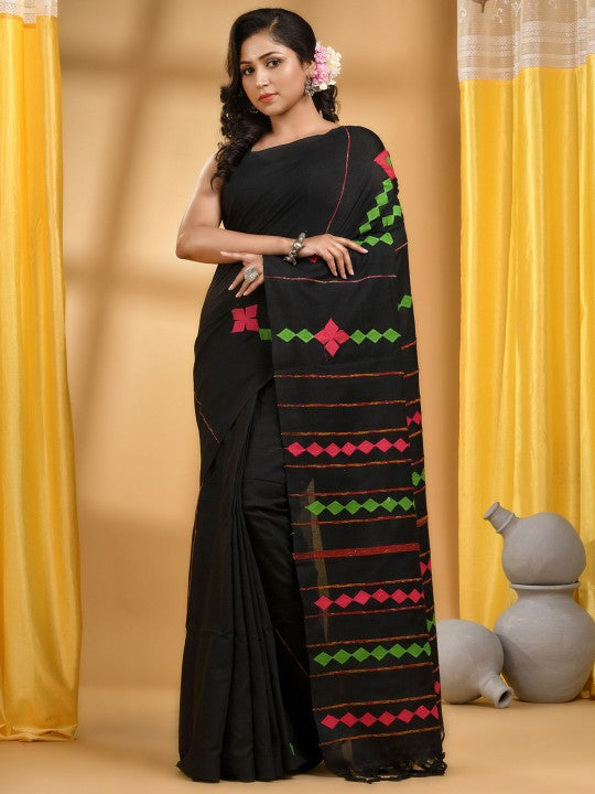 DESH BIDESH Patchwork Pure Cotton Saree