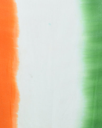 Tri Color Embellished Chiffon Dupatta with Patriotic Tassels