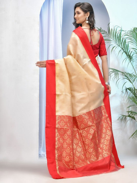 DESH BIDESH Ethnic Motifs Zari Garad Saree