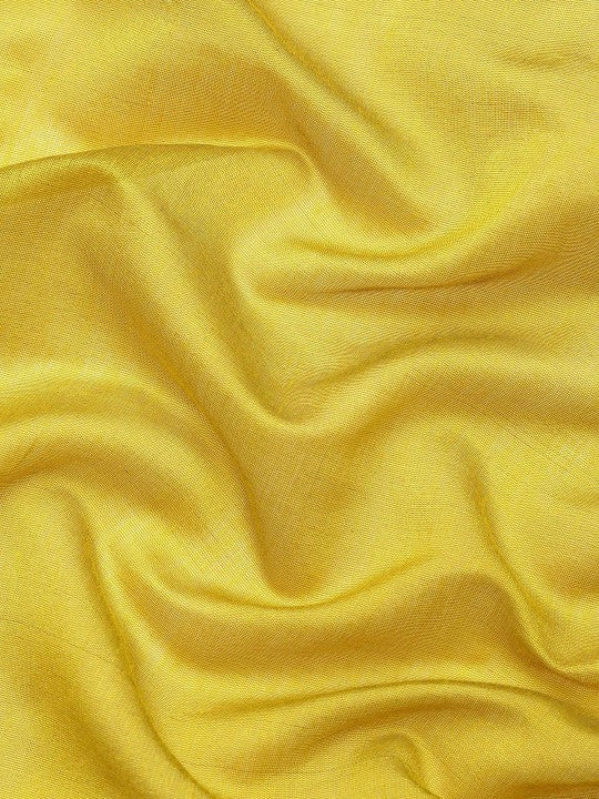 DESH BIDESH Elegant Colourblocked Silk Cotton Saree with Unstitched Blouse Piece