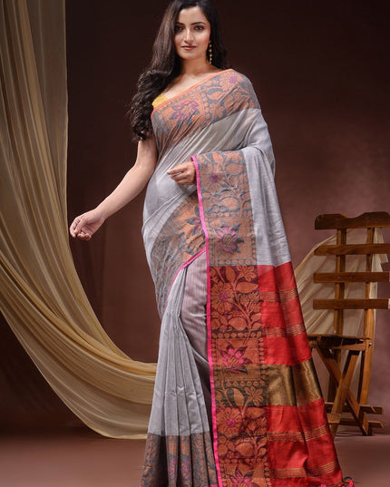 DESH BIDESH Woven Design Zari Saree