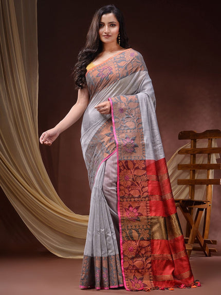 DESH BIDESH Woven Design Zari Saree