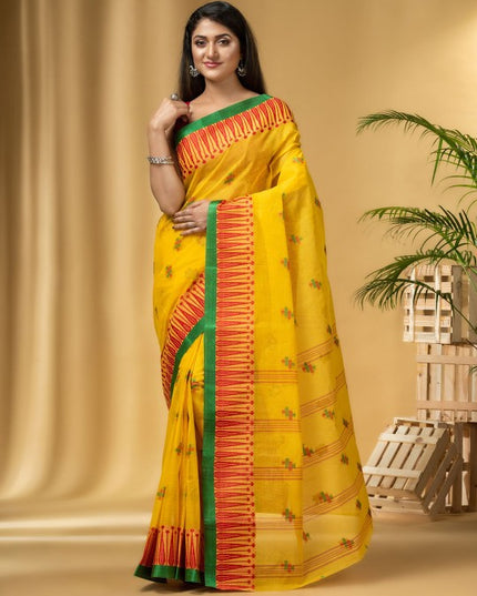 DESH BIDESH Woven Design Pure Cotton Taant Saree