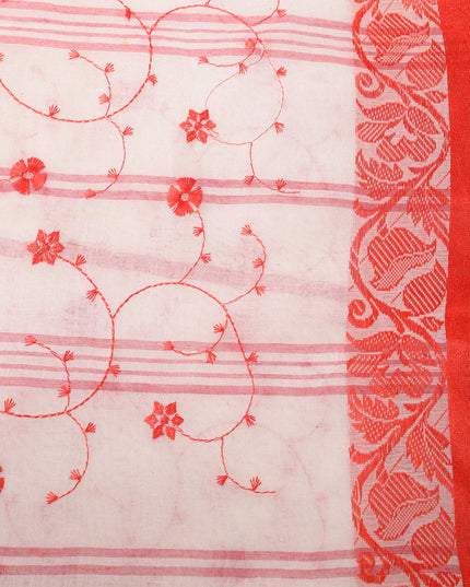 Exquisite Woven Pure Cotton Saree: Timeless Elegance with Authentic Craftsmanship