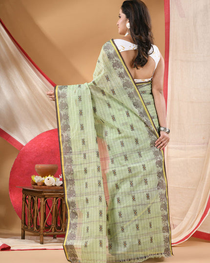 DESH BIDESH Ethnic Motifs Pure Cotton Saree for Women