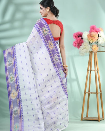 DESH BIDESH Women's Woven Design Pure Cotton Saree - Elegant Ethnic Wear