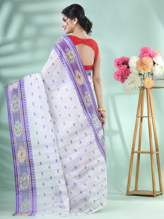 DESH BIDESH Women's Woven Design Pure Cotton Saree - Elegant Ethnic Wear
