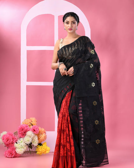 Premium Bengal Resham Dhakai Jamdani Handloom Saree for Women