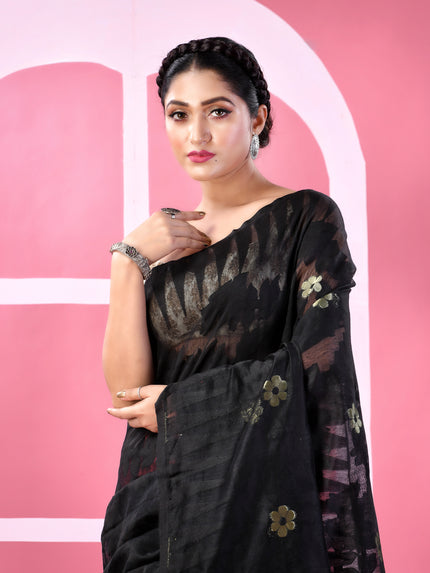 Premium Bengal Resham Dhakai Jamdani Handloom Saree for Women
