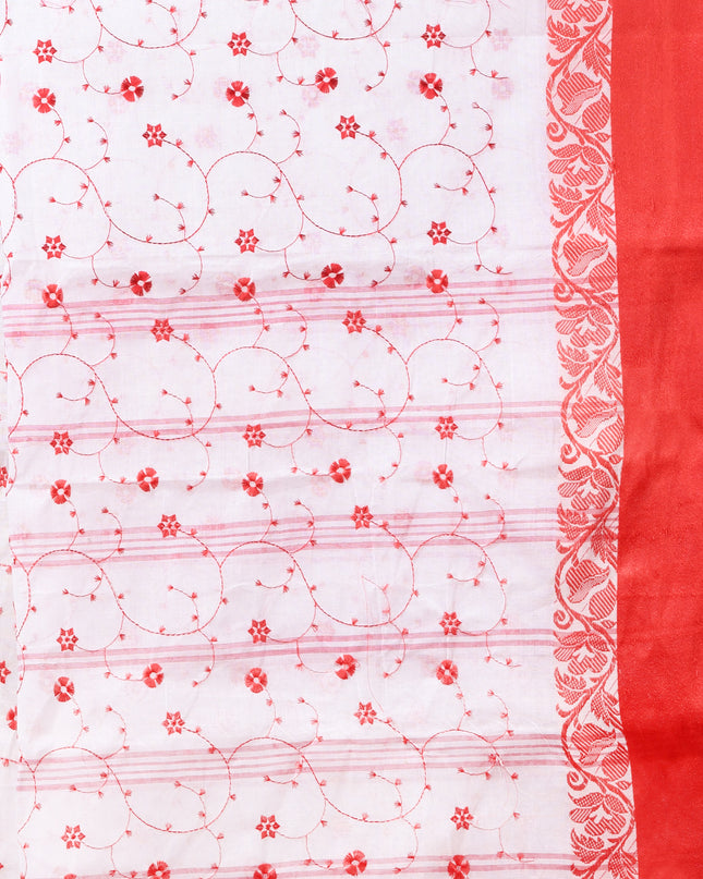 Exquisite Woven Pure Cotton Saree: Timeless Elegance with Authentic Craftsmanship