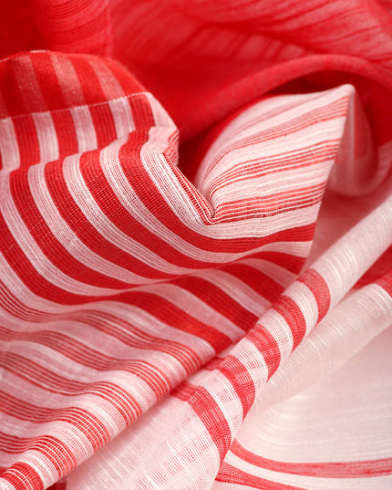 Women's Traditional Bengali Handloom Tant Pure Cotton Saree with Blouse Piece Temple Par Design