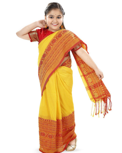 DESH BIDESH Woven Design Pure Cotton Khadi Sarees