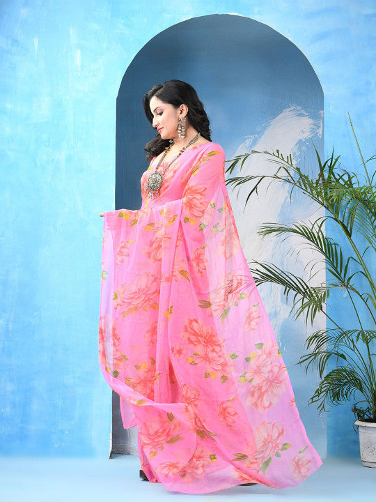 DESH BIDESH Floral Printed Saree