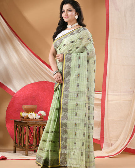 DESH BIDESH Ethnic Motifs Pure Cotton Saree for Women