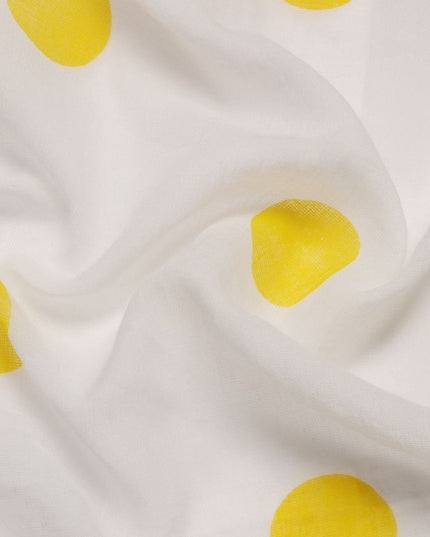 DESH BIDESH Polka Dot Pure Cotton Taant Saree