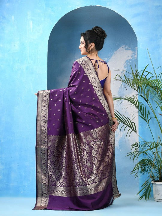 DESH BIDESH Woven Design Zari Kanjeevaram Saree