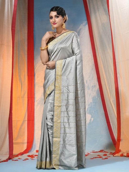 Exquisite Silk Blend Saree with Ethnic Motifs - Perfect Traditional Indian Wear