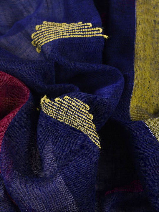 Desh Bidesh Pure Cotton Woven Design Handloom Taant Saree