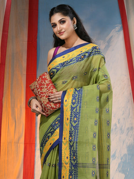 DESH BIDESH Elegant Woven Design Pure Cotton Saree for Women