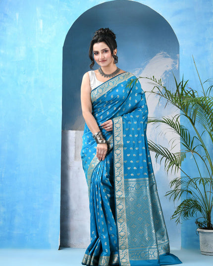 DESH BIDESH Woven Design Zari Kanjeevaram Saree