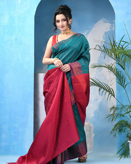DESH BIDESH Woven Design Zari Kanjeevaram Saree