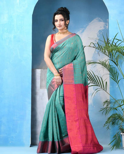 DESH BIDESH Woven Design Zari Tissue Kanjeevaram Saree