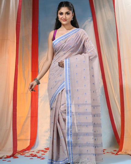 DESH BIDESH Pure Cotton Woven Design Saree for Women
