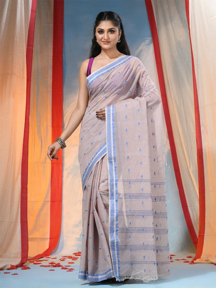 DESH BIDESH Pure Cotton Woven Design Saree for Women