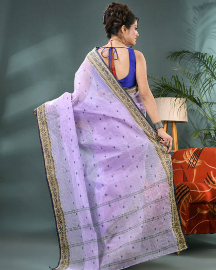 DESH BIDESH Woven Design Zari Pure Cotton Saree