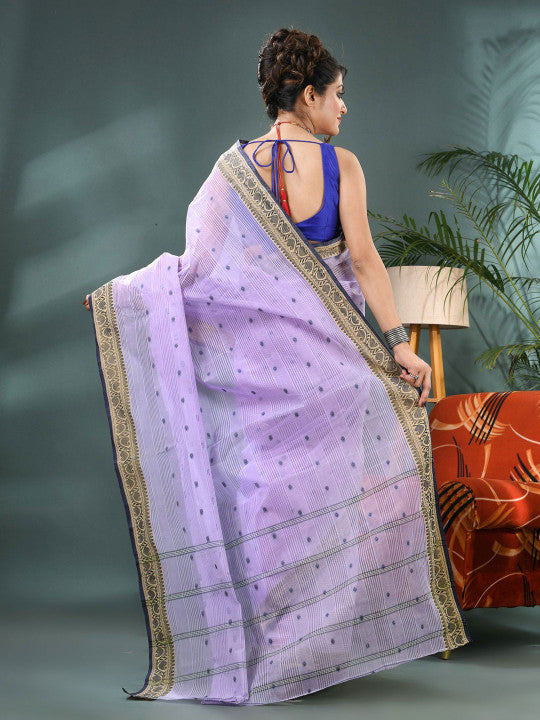 DESH BIDESH Woven Design Zari Pure Cotton Saree