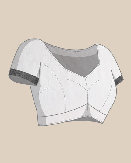 DESH BIDESH Woven Design Striped Pure Cotton Taant Saree