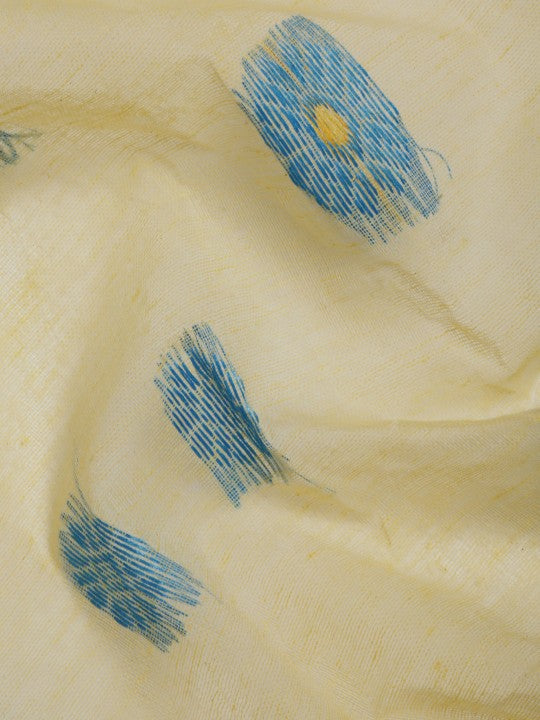 DESH BIDESH Woven Design Pure Cotton Taant Saree