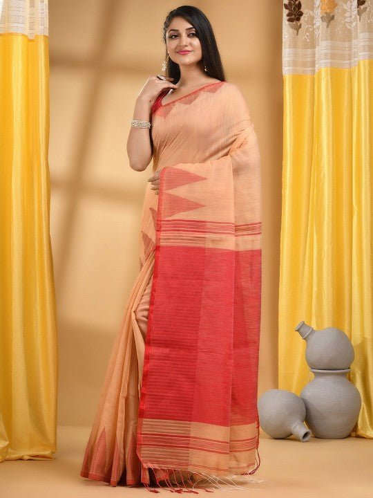 DESH BIDESH Pure Cotton Khadi Saree