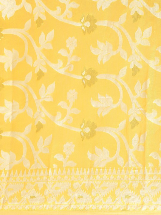 DESH BIDESH Woven Design Ethnic Motifs Pure Cotton Jamdani Saree