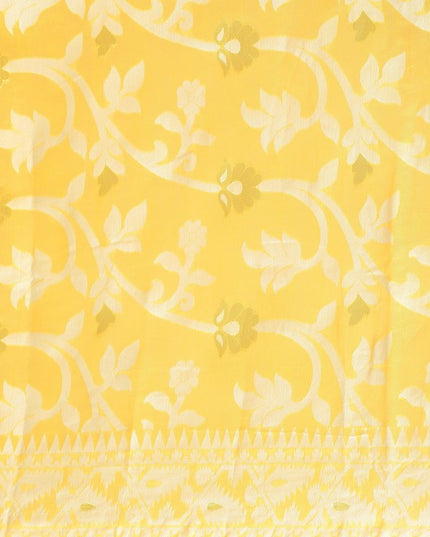 DESH BIDESH Woven Design Ethnic Motifs Pure Cotton Jamdani Saree