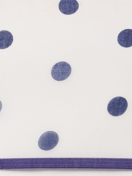 DESH BIDESH Polka Dot Pure Cotton Taant Saree