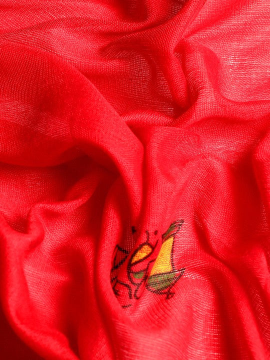 DESH BIDESH Warli Pure Cotton Taant Saree