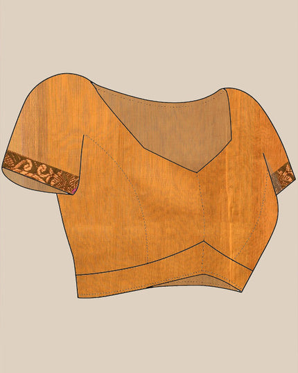 DESH BIDESH Woven Design Zari Kanjeevaram Saree With Blouse Piece