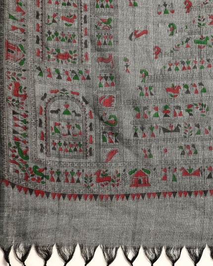 DESH BIDESH Warli Pure Cotton Taant Saree