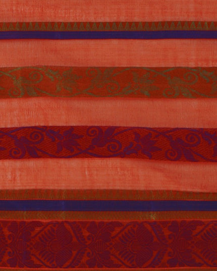 DESH BIDESH Woven Design Pure Cotton Taant Saree