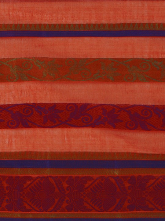 DESH BIDESH Woven Design Pure Cotton Taant Saree