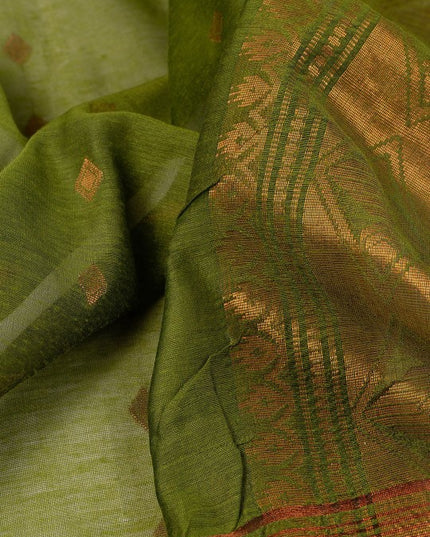 DESH BIDESH Ethnic Motifs Woven Design Chanderi Saree