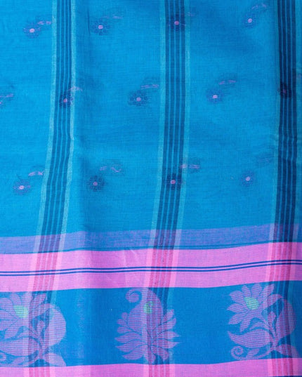 DESH BIDESH Ethnic Motifs Printed Pure Cotton Taant Saree