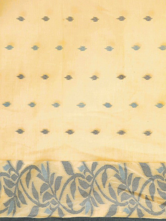 DESH BIDESH Ethnic Motifs Pure Cotton Taant Saree