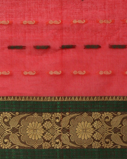 DESH BIDESH Woven Design Pure Cotton Taant Saree