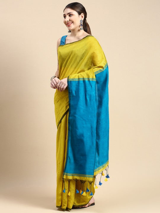 Ghicha Colourblocked Cotton Silk Saree: Elegant, Lightweight, and Versatile Indian Attire