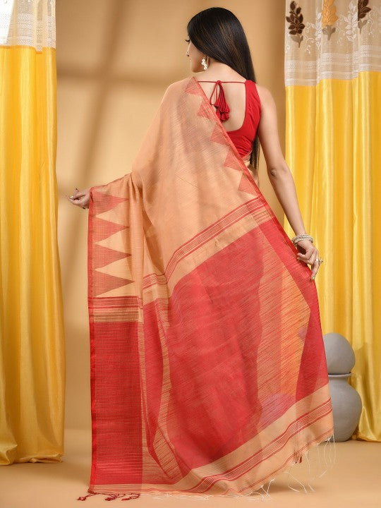 DESH BIDESH Pure Cotton Khadi Saree