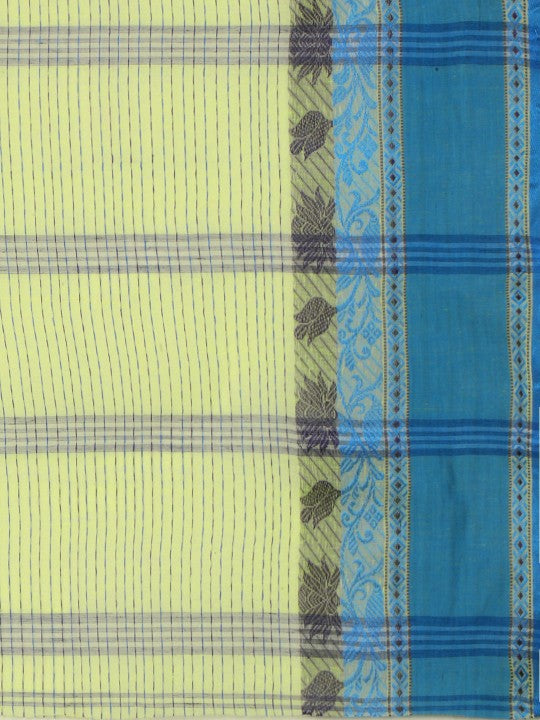 DESH BIDESH Woven Design Pure Cotton Taant Saree