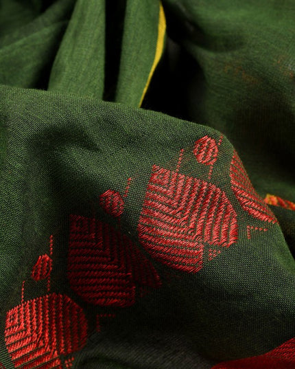 DESH BIDESH Bengali Zari Pure Cotton Handloom Taant Saree